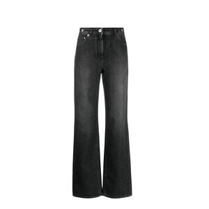 Versace Jeans Size 29 Gray Black Denim Cotton 5-Pockets Wide-Leg NWT $950